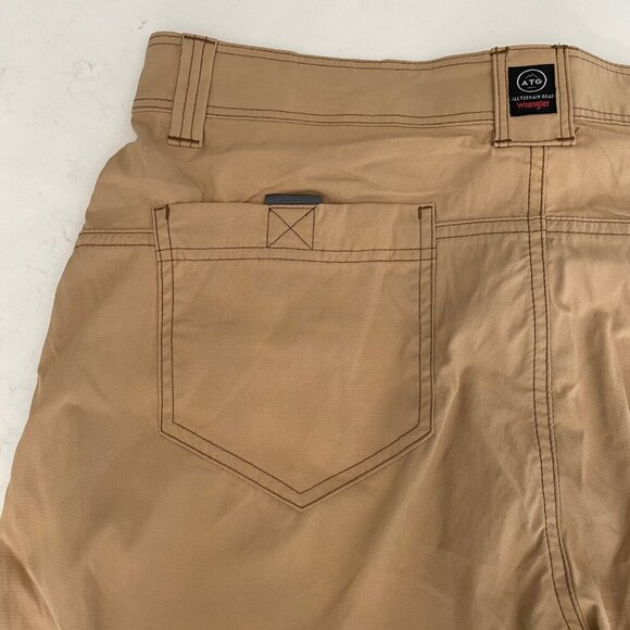 Wrangler By ATG Convertible Trail Jogger Outdoor Nylon Utility Pants Tan 36 x 32 - Picture 8 of 13
